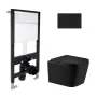 Готове рішення Qtap для ванної кімнати: підвісний унітаз Crow Ultra Quiet 485x340x290 + комплект інсталяції Standard (кругла клавіша Black) — Photo 7