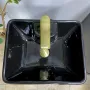 Умивальник (раковина) VBI VERESE BLACK GLOSSY напольний — Photo 9