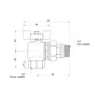 Кран кульовий Icma FAR. ROSSA 3/4" кутовий №362 — Photo 5