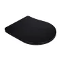 Сидіння для унітаза Qtap (Robin 490) 425x363x50 мм, Matt Black, з мікроліфтом Slim Duroplast, Quick Release QTSC179MB48676 — Photo 5