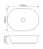 Раковина накладна Mixxus Premium ELLIPSE-0103 550х390х140mm (MP6553) — Photo 12