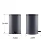 Відро для сміття з плавним закриттям овальне Mixxus Premium Olivary-TC0105 Graphite 5 л колір графіт (MI7063) — Photo 21