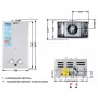 Колонка газова димохідна Thermo AllianceJSD20-10CR SILVER 10 л — Photo 11