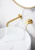 IMEX GENOVA BRUSHED GOLD Змішувач для умивальника зі стіни, PVD матове золото — Photo 3