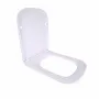 Сидіння для унітаза (Tern 490,520,610) 435x344x50 мм, White, з мікроліфтом, Slim Duroplast, Quick Release QTSC179W47353 Qtap — Photo 7