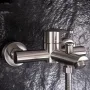 Змішувач для ванни і душу REA ONTARIO NIKIEL BRUSHED з виливом — Photo 10