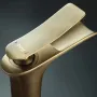 Змішувач для раковини (умивальника) REA LAGUNA ANTIQUE BRUSHED GOLD високий — Photo 10