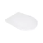 Сидіння для унітазу Qtap (Evia, Arvin, Leo 630) 410x330x22 мм, White, з мікроліфтом, Slim Duroplast, Quick Release QTSC179W49264 — Photo 5