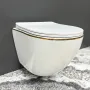 Підвісний унітаз VBI VULCANO WHITE GOLD EDGE — Photo 8