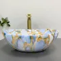 Умивальник (раковина) VBI PARMA MARBLE BLUE GLOSSY накладний — Photo 11