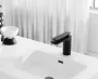 Змішувач для раковини (умивальника) KOHLMAN EXPERIENCE BLACK MATT низький * — Photo 4