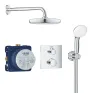 Душова система прихованого монтажу з термостатом Grohe Grohtherm Convent. Concealed (34729000) — Photo 5
