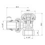 Кран радіаторний SD Forte Powerful 1/2&quot; з антипротіканням кутовий SF233W15 — Photo 3