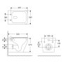 SKALA Rimless унітаз підвісний 52,5*36*37см, сидіння Duroplast Slim slow-closing — Photo 5