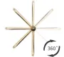 Змішувач для раковини (умивальника) REA LUGANO SLIM BRUSHED GOLD високий * — Photo 8