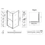 Душова кабіна без піддону Koer SR SC09-90x90x200-R-TR-07 прозоре скло Easy Clean 6мм Графіт (KR5772) — Photo 8