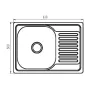 Мийка кухонна Zerix Z6350-08-180MD (micro decor) (ZS0572) — Photo 7