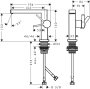 TECTURIS E змішувач для умивальника 110, одноважільний, CoolStart, push-open, колір хром — Photo 7