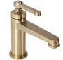 Змішувач для раковини (умивальника) REA MONACO BRUSHED GOLD низький — Photo 7