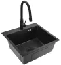 Сталева кухонна мийка REA LEO 50 BLACK сталева — Photo 7