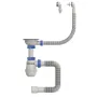 Сифон для кухні Mixxus SK-07-A 3 1/2"x40 з нерж.сіткою, гнучким круг. переливом (MI8198) — Photo 2