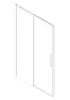 Двері в нішу Koer SR SD05-140x200-TR-01 прозоре скло Easy Clean 6мм, хром (KR5406) — Photo 50