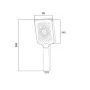 Лійка для ручного душу Qtap Rucni 145x95 мм прямокутна QTRUC125CRM45777 Chrome/White — Photo 3