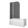 Шторки скляні на ванну Koer SR BS03-95x140-TR-01 прозоре скло 6мм, хром (KR5402) — Photo 25
