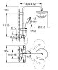 TEMPESTA SYSTEM душова система 210 з термостатом , колір хром — Photo 9