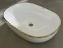 Раковина накладна Mixxus Premium ELLIPSE-0105 EDGE GOLD 600х400х150mm (MP6564) — Photo 11