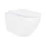 Унітаз підвісний Qtap Robin New Ultra Quiet безобідковий з сидінням Soft-close WHITE QT13332381АSW — Photo 10