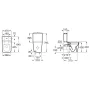 INSPIRA Square унiтаз 37*64,5*79,4см, Rimless, пiдлоговий — Photo 3