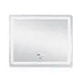 Дзеркало Qtap Mideya  1000х700 з LED-підсвічуванням Touch,  з антизапотіванням, з годинником, димером, рег. яскравості  QT2078NCF10070W — Photo 9