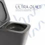 Унітаз підвісний Tern Ultra Quiet 490×365×325 мм, Anthracite, з сидінням Slim Duroplast / Soft-close / Quick Release QT17332303ASAN Qtap — Photo 12
