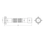 Гнучка труба Lidz (WHI) 60 01 G002 01 з накидною гайкою 1 1/2" довжина 1200 мм — Photo 3
