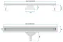 Трап для душу REA NEOX 70 SLIM PRO BRUSHED GOLD матове золото — Photo 9