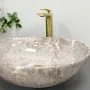 Умивальник (раковина) VBI PARMA GREY STONE GLOSSY накладний — Photo 9