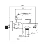 Змішувач для ванни з коротким виливом Koer KB-40008-05 (Колір чорний) (KR3473) — Photo 3