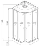 Бокс душовий без гідромасажу Mixxus STRONG SB02-90x90x215-GR SATIN з низьким піддоном (MI6887) — Photo 23