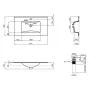 Раковина Qtap Albatross New 810x470x180 White з донним клапаном QT0111750680W — Photo 8