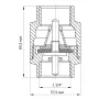 Клапан зворотний 1-1/4" (Koer KR.171) — Photo 4