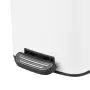 Відро для сміття з плавним закриттям квадратне ZERIX KUBIX-TC0106 WHITE 6 л (колір білий) (ZX6109) — Photo 12
