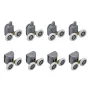 Комплект роликів для кабіни Mixxus Rollers SCP03-4x4 Graphite подвійний 4 вер.+4 ниж.(сірий) (MI8163) — Photo 2