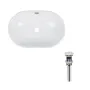 Комплект Qtap Leo: Раковина врізна овальна 590x400x170 мм White + Донний клапан PU02O — Photo 6