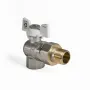 Кран з американкою 1/2" (Koer KR.228.W) кутовий білий (KR0099) — Photo 4