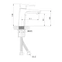 Змішувач для умивальника Mixxus Premium LOREN 001 NUT (MI6797) — Photo 3