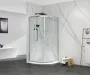 Душова кабіна без піддону Mixxus Premium DIVERSE SC01-90x90x195-TR Chrome прозоре скло 5мм (MI6859) — Photo 5