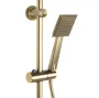 Душовий гарнітур REA BRAVO BRUSHED GOLD матове золото з виливом * — Photo 7