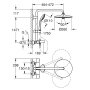 Euphoria System 260 Душова система настінного монтажу з термостатом для ванни — Photo 3