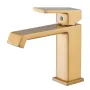 Змішувач для умивальника HAIBA GAUDI 001 BRUSHED GOLD (HB9583) — Photo 7